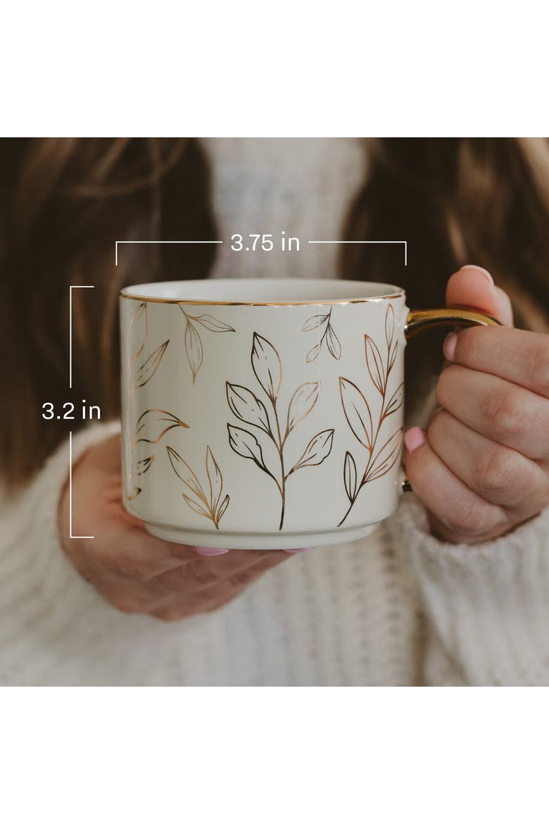 Patterned 14 oz Gold Handle Coffee Mug, Alternate, color, Chaos Coordinator