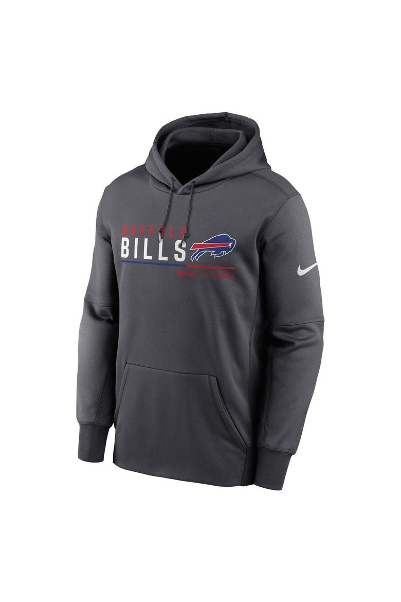 Men's Nike Anthracite Buffalo Bills Prime Logo Name Split Pullover Hoodie, Alternate, color, Anthracite