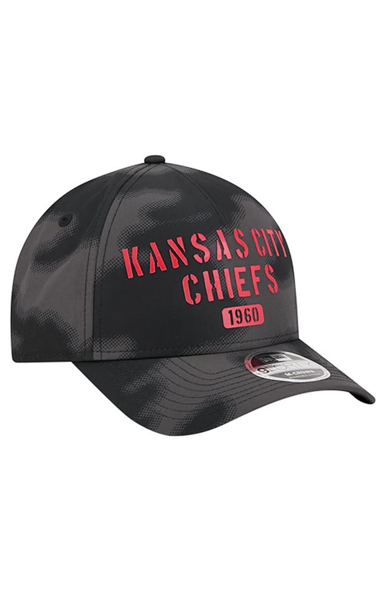 New Era Men's New Era Gray Kansas City Chiefs Halftone Camo 9FORTY Hat, Alternate, color, Gray