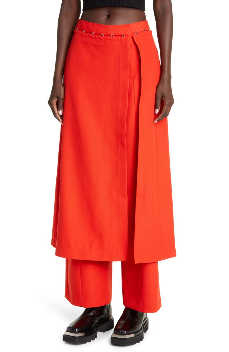 Dion Lee Skirt Overlay Suiting Pants, Alternate, color,