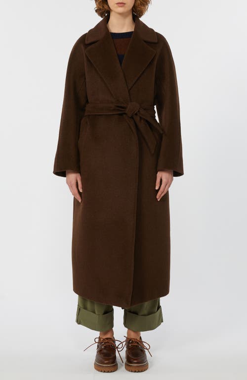 Weekend Max Mara Corte Virgin Wool Coat In Black