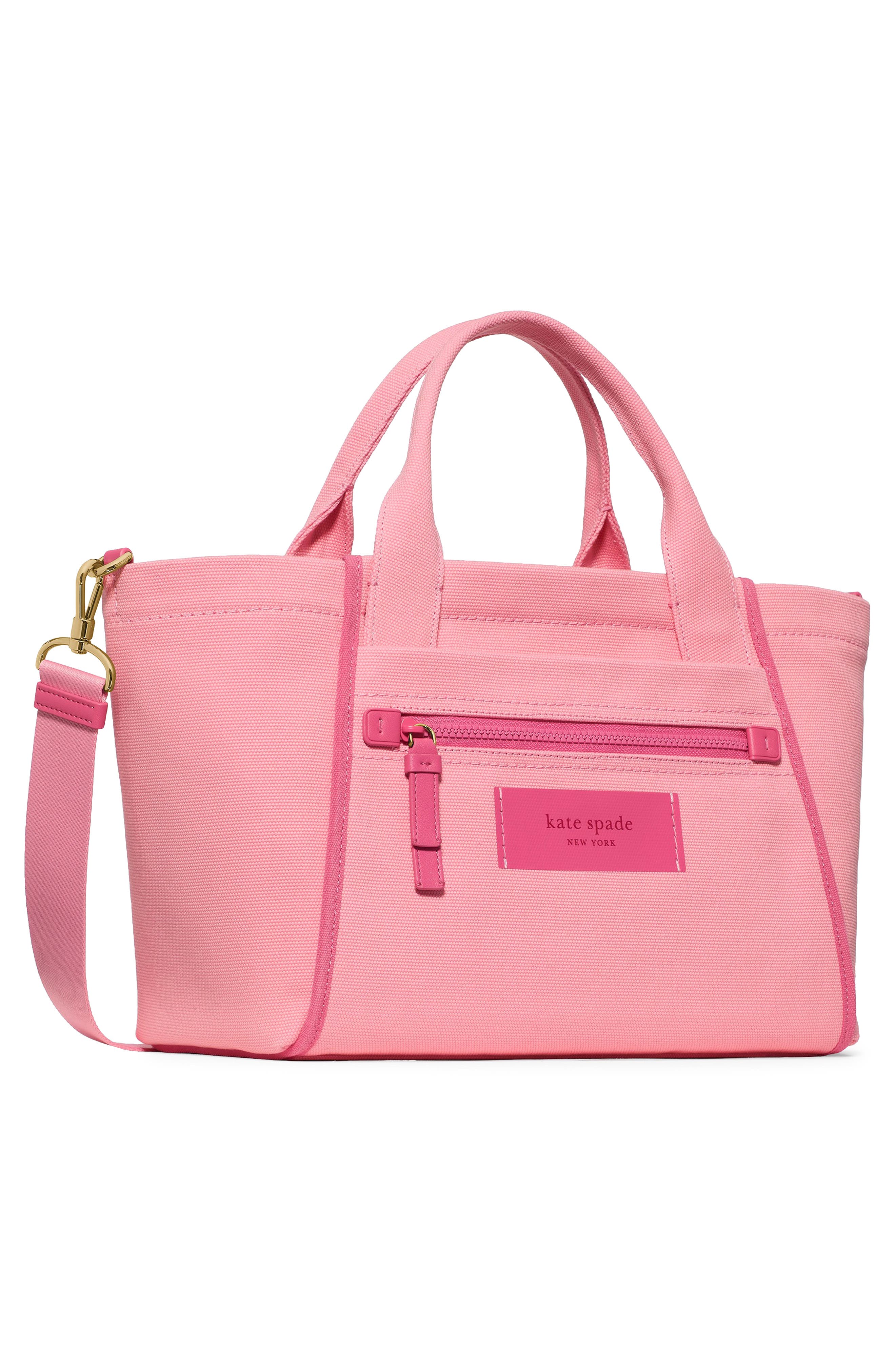 dash canvas tote bag, Alternate, color, PINK MULTI