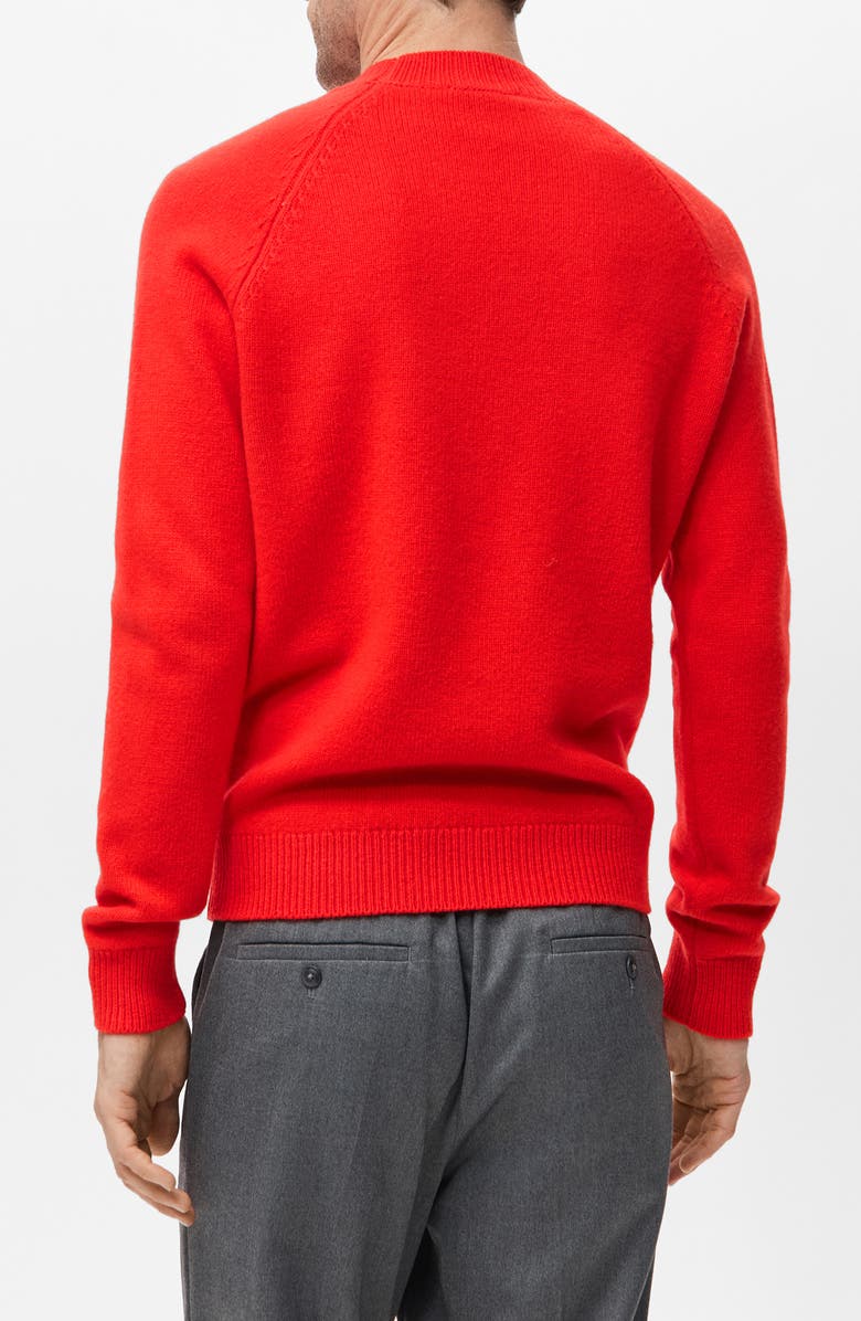 MANGO Raglan Sleeve Wool Sweater, Alternate, color, Red