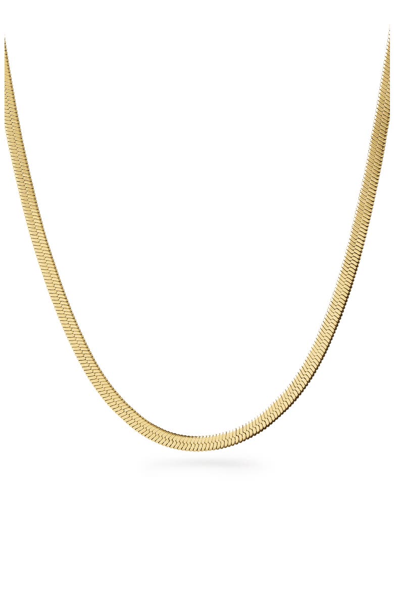 Herringbone Chain Necklace, Main, color, GOLD