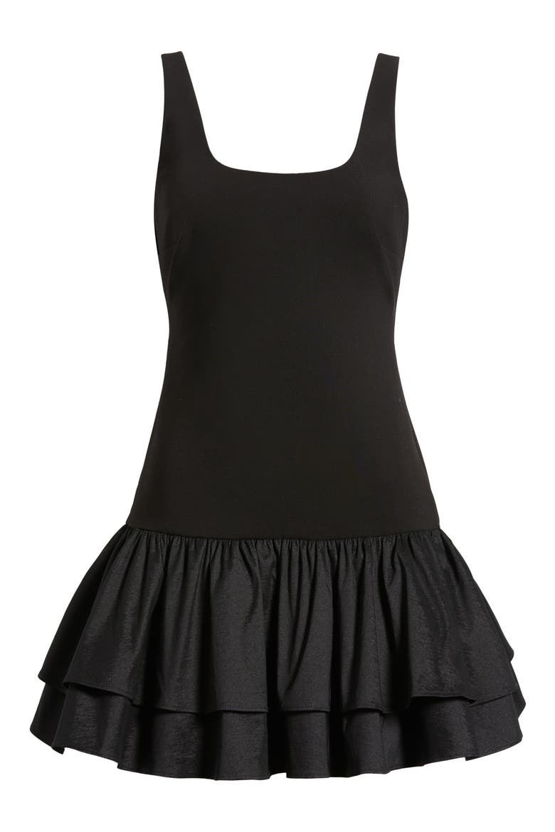 Marika Drop Waist Minidress, Alternate, color, BLACK