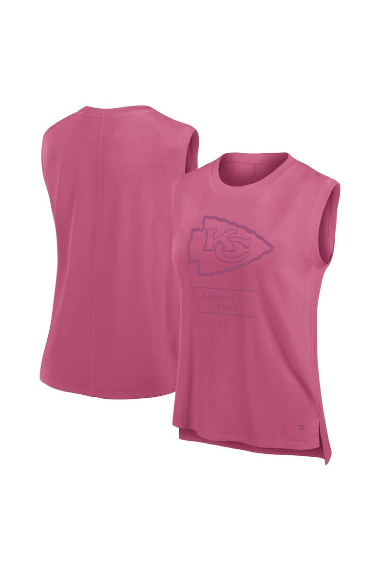 Women's Fanatics Pink Kansas City Chiefs Studio Embrace Tank Top, Alternate, color, Pink