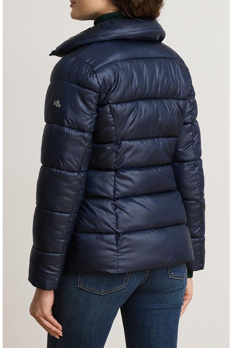 Zip Front Puffer Jacket, Alternate, color, DK NAVY