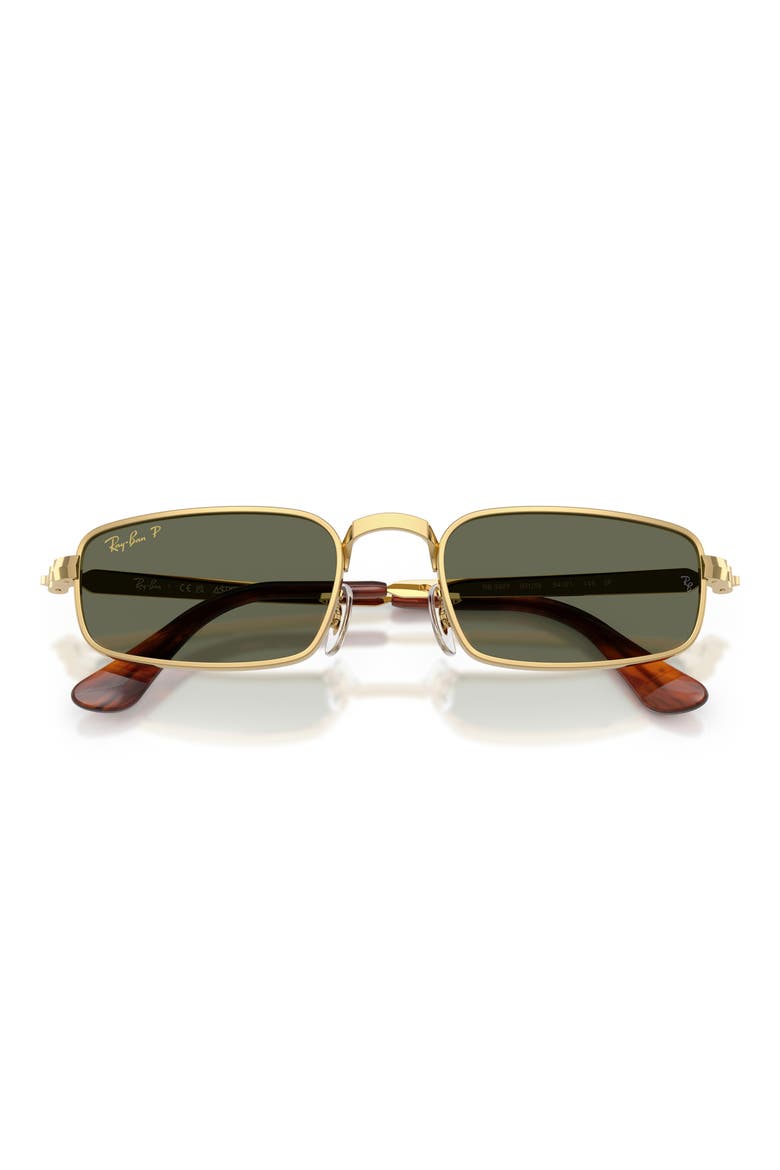 54mm x A$AP Rocky Polarized Rectangular Sunglasses, Alternate, color, ARISTA / POLAR GREEN