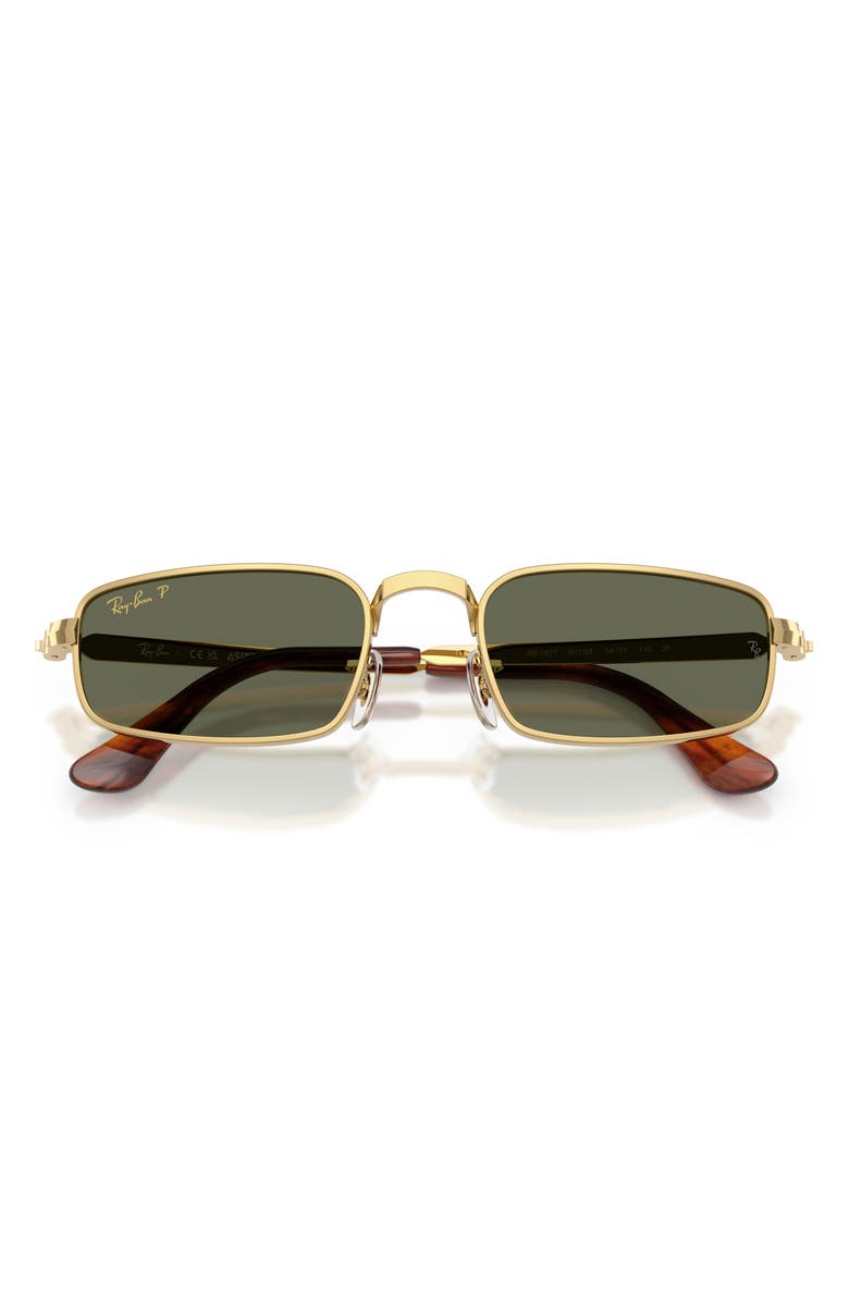 Ray-Ban 54mm x A$AP Rocky Polarized Rectangular Sunglasses, Alternate, color, Arista / Polar Green