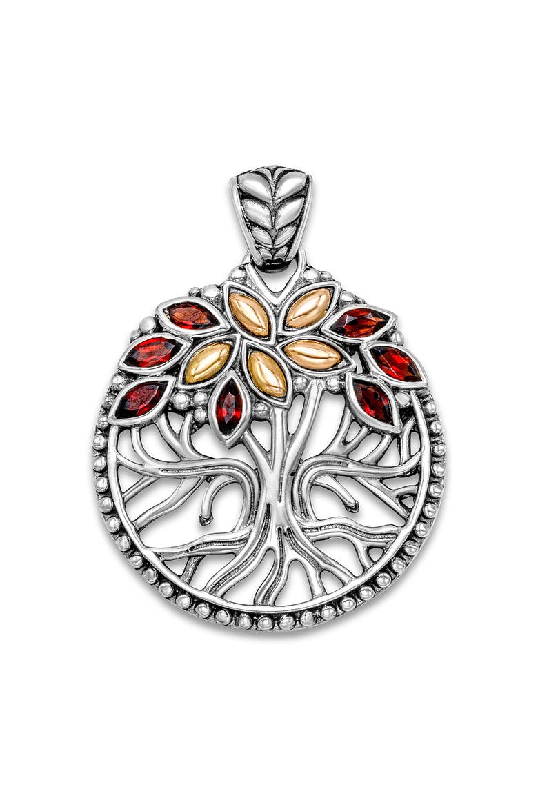 Two-Tone Banyan Tree Pendant, Main, color, RED