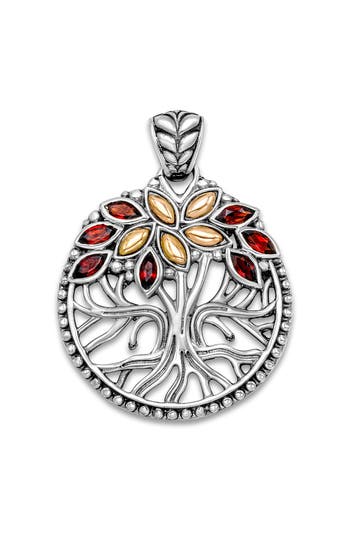 Samuel B. Two-tone Banyan Tree Pendant In Red
