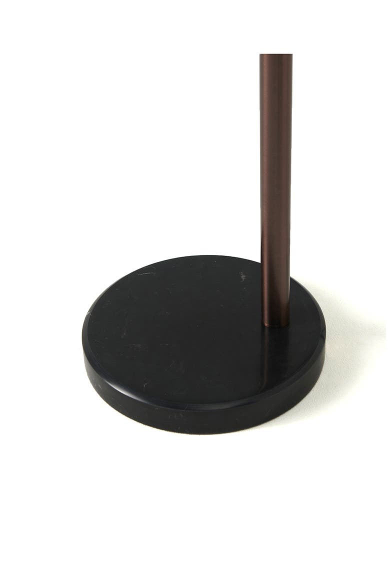 Trilage 84" Adjustable Tall LED Floor Lamp with 3 Fabric Drum Shades, Bulbs Included, Alternate, color, BRONZE