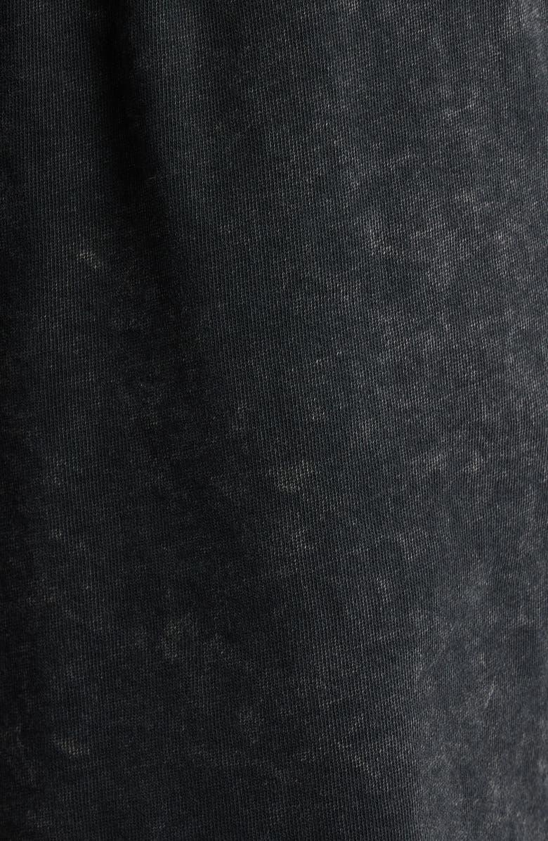 CITY BLUES Crochet Accent Cotton Knit Shorts, Alternate, color, Black