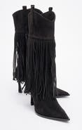 Prologue Shoes Gueras Fringe Pointed Toe Boot