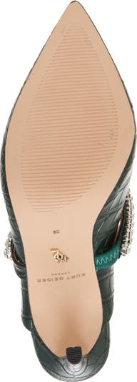 Duke Crystal Strap Pointed Toe Mule