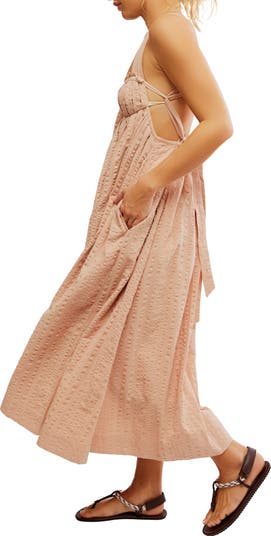 Poppy Cotton Seersucker Midi Dress