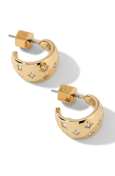 Lunette Hoop Earrings