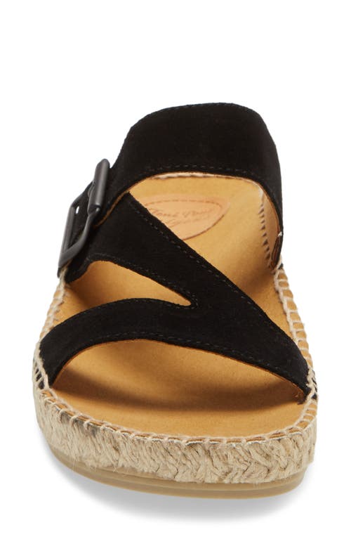 Toni Pons Bibi Espadrille Sandal In Black Suede