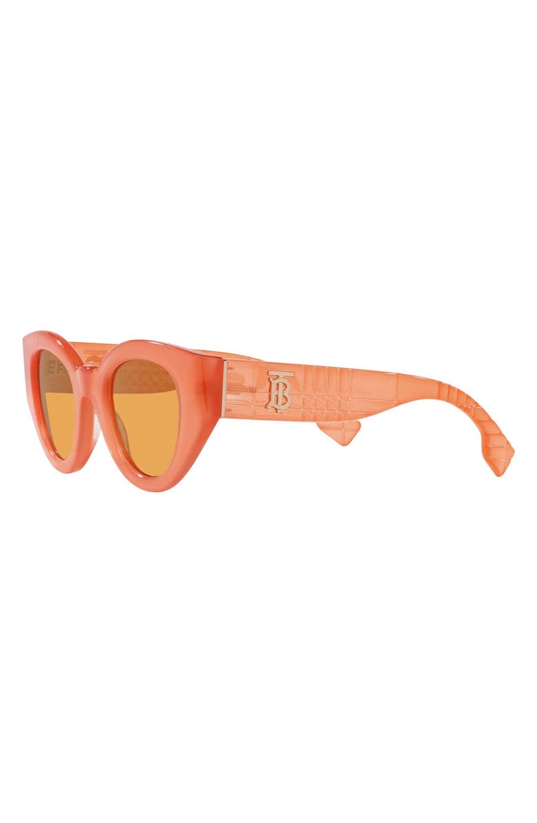 Burberry Meadow 47mm Phantos Sunglasses, Alternate, color, Orange