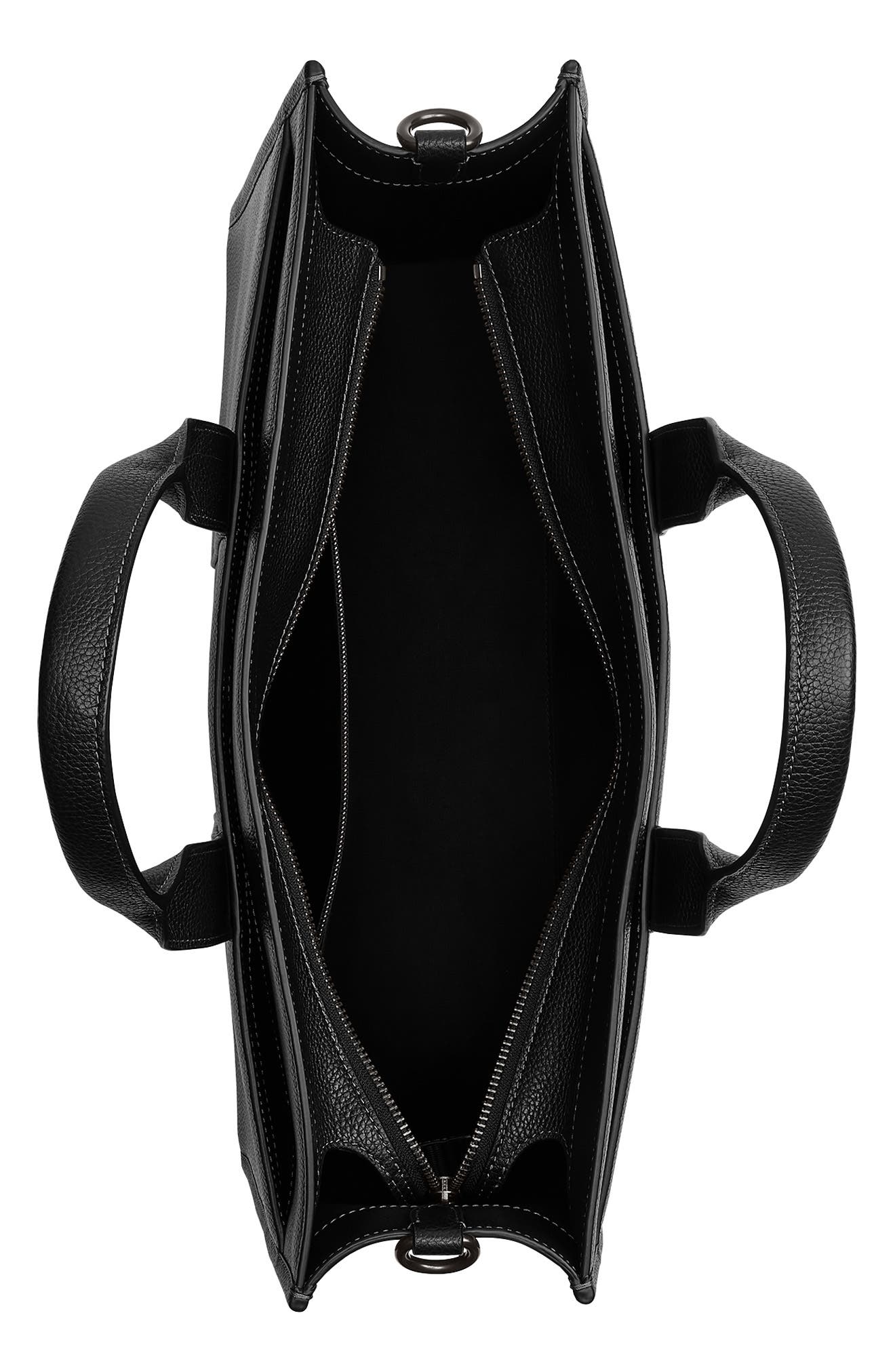 COACH Wesley Polished Pebble Leather Tote, Alternate, color, 