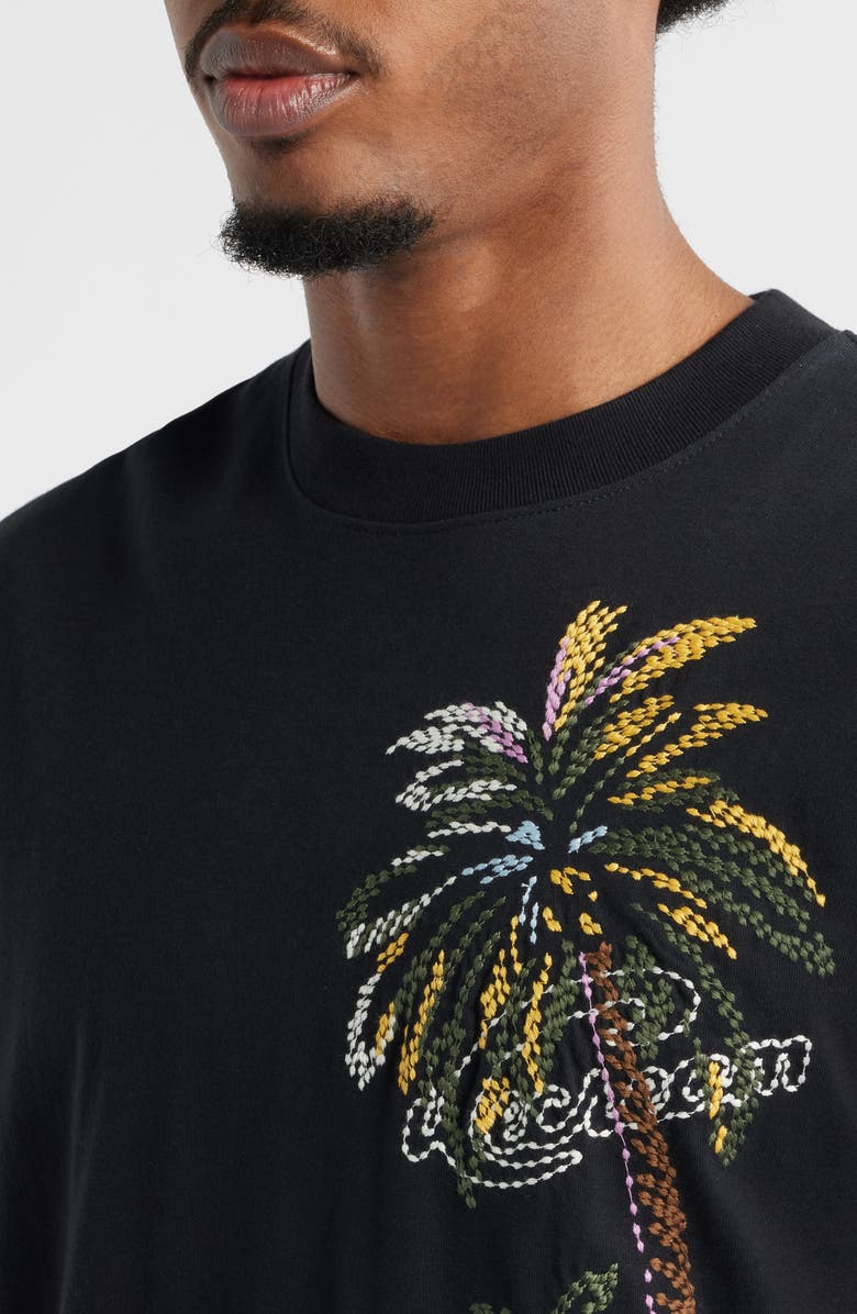 ICECREAM The Palms Embroidered Oversize T-Shirt, Alternate, color, Stretch Limo