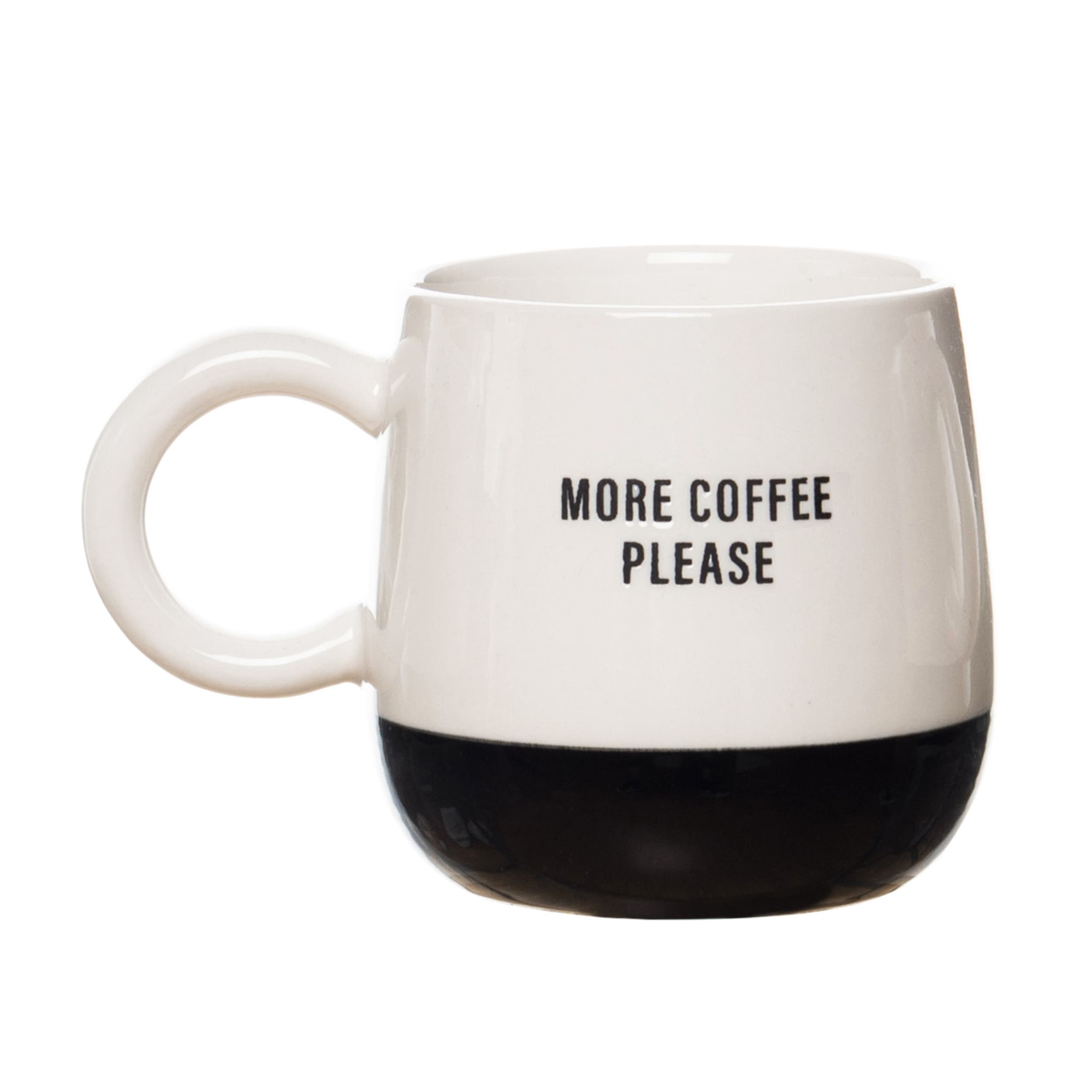 Totalee Gift More Coffee Please Mug Ceramic White 13 oz In Multi
