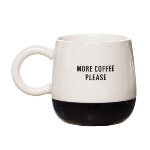 More Coffee Please Mug Ceramic White 13 oz