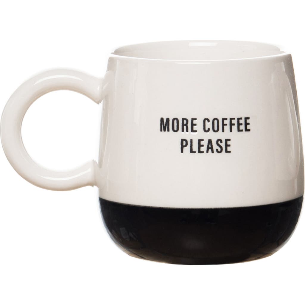 Totalee Gift More Coffee Please Mug Ceramic White 13 oz