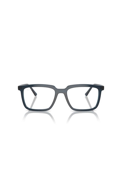 Ray Ban Ray-ban 54mm Rectangle Optical Glasses In Blue