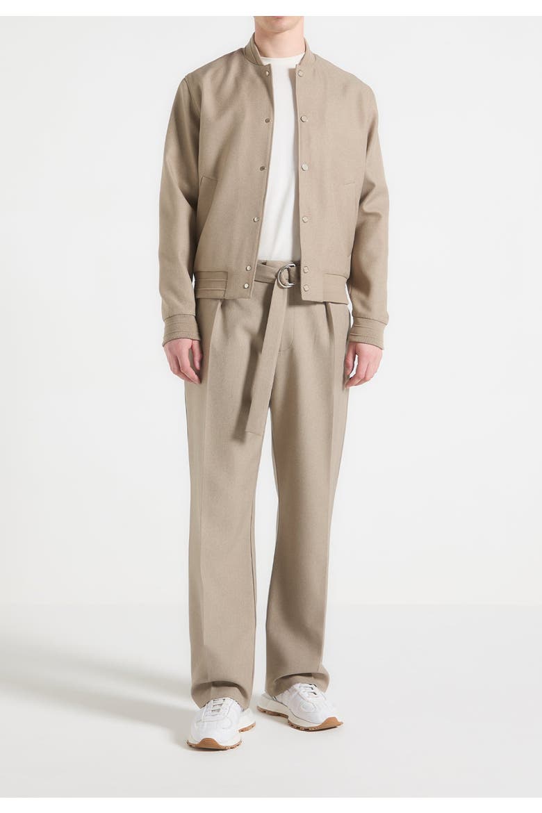 Savin Tailored Bomber Jacket, Main, color, Beige
