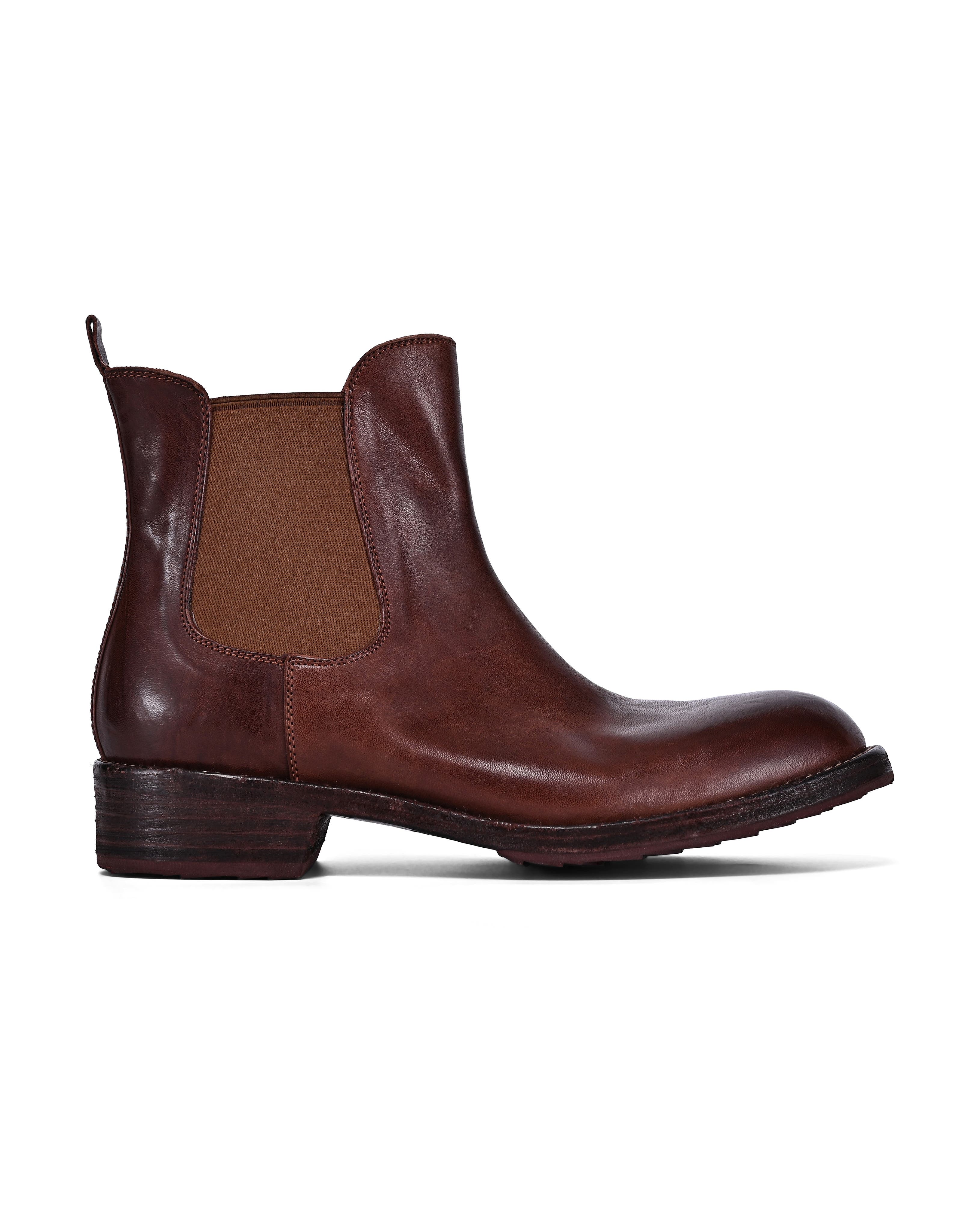 Heritage Genuine Leather Hand Finished Chelsea Boot, Alternate, color, Coffee