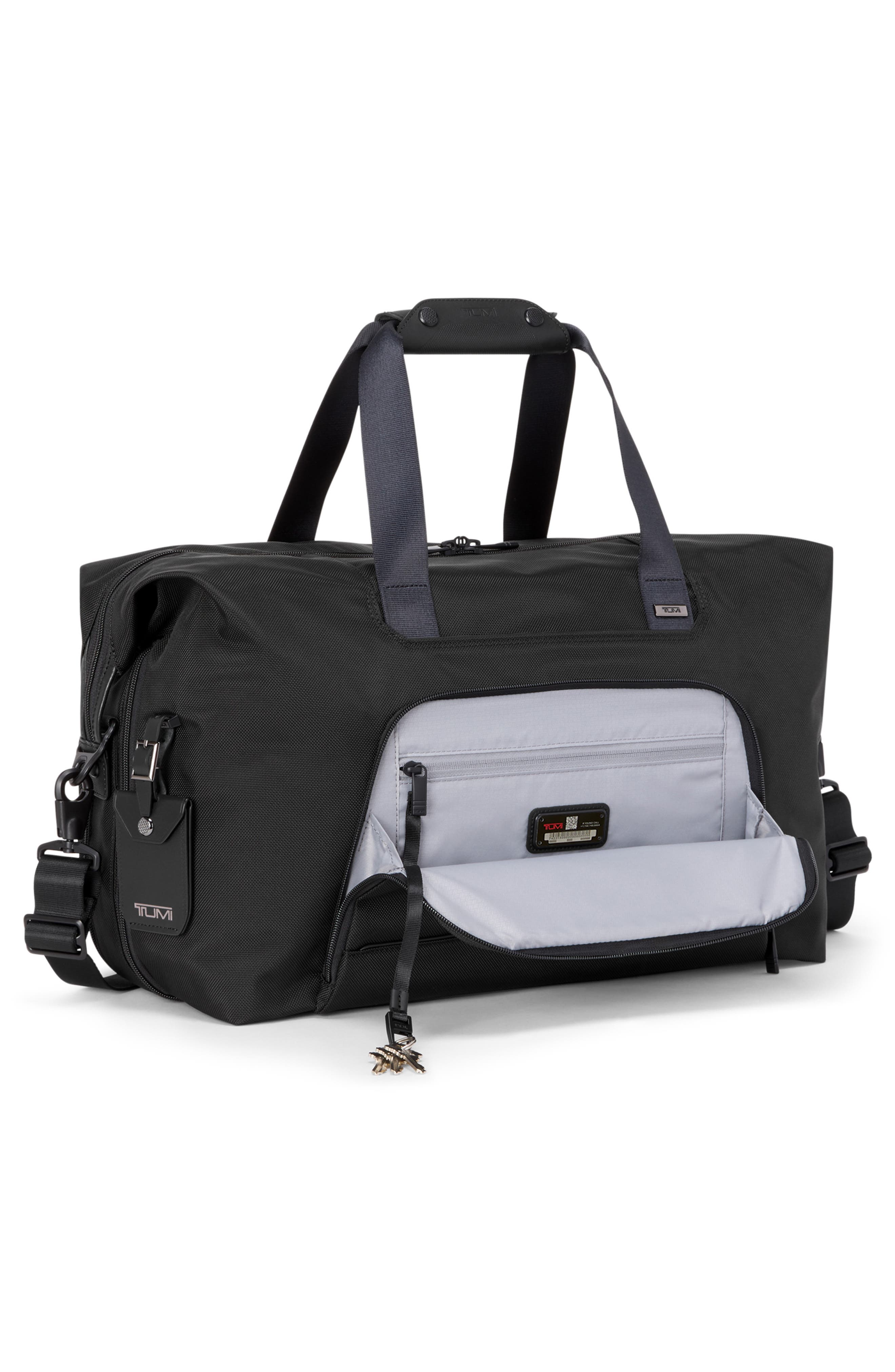 TUMI Double Expansion Duffel, Alternate, color, Black