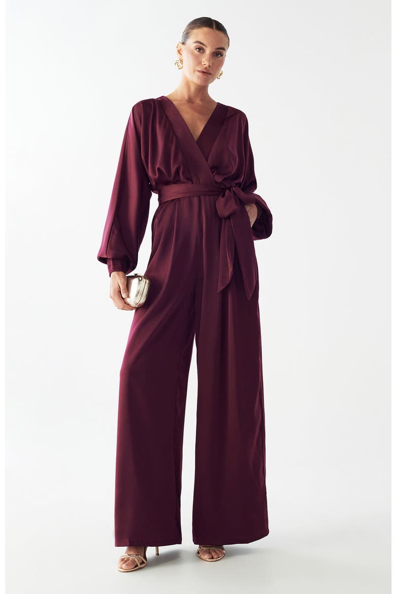 Salem Jumpsuit, Alternate, color, Wine