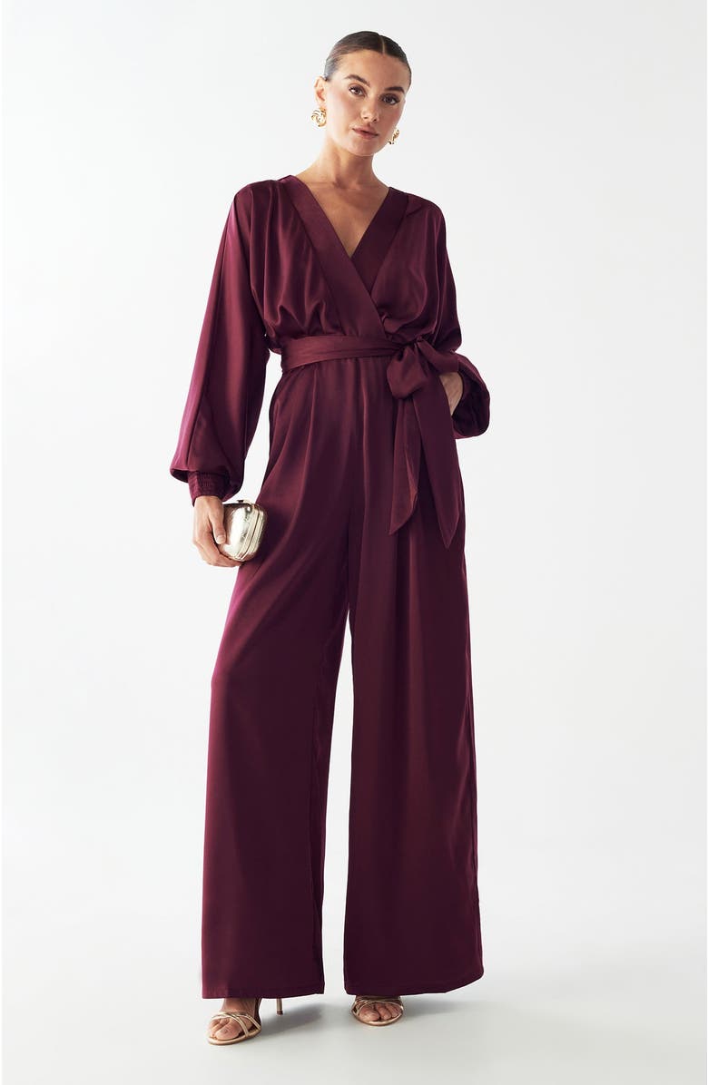 WILLA Salem Jumpsuit, Alternate, color, Wine