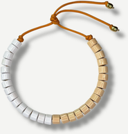 Her New Tribe Bead Two Split Candy Necklace