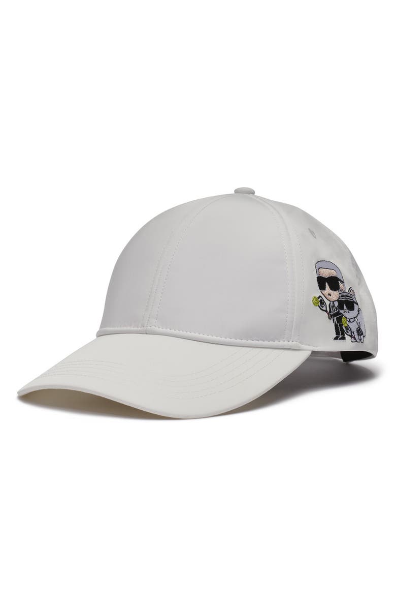KARL LAGERFELD PARIS Karl Kitty Pickleball Cap, Main, color, White