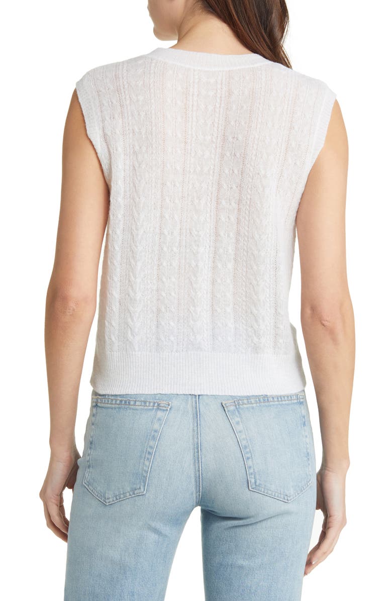 rag & bone Kyle Cable Sweater Vest, Alternate, color,