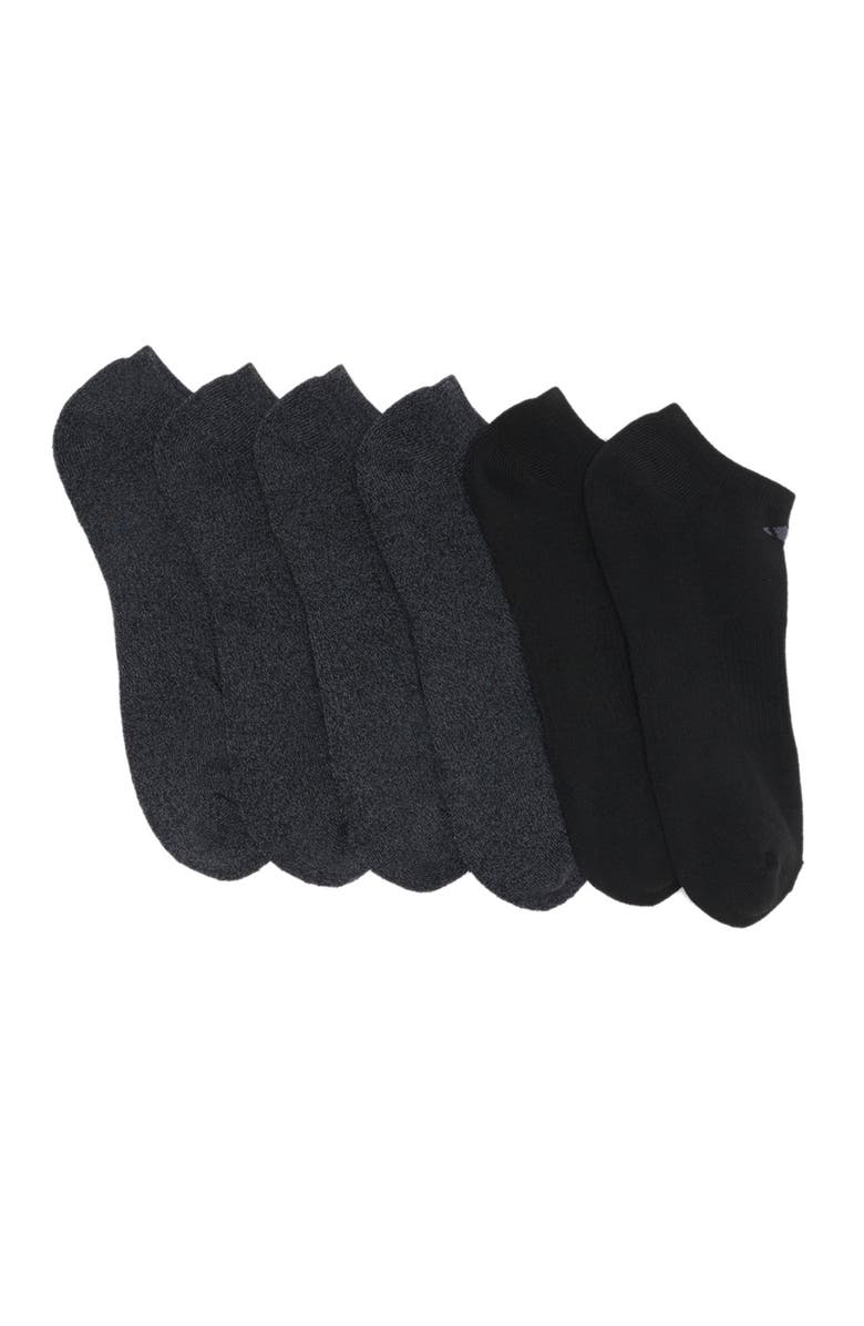 adidas Superlite No Show Socks - Pack of 6, Main, color, Black - Onix Marl/ Black/ Onix