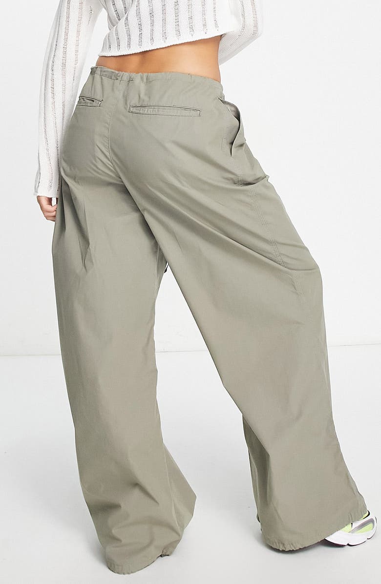 ASOS DESIGN Cotton Parachute Pants, Alternate, color,