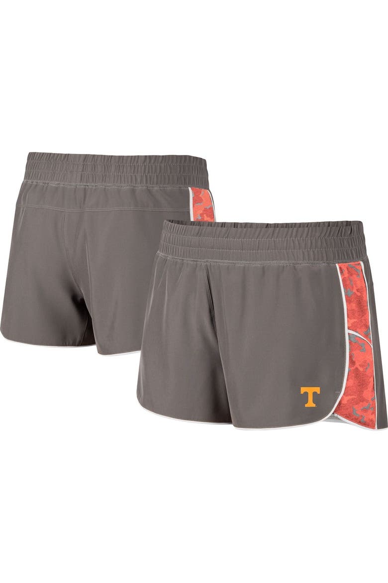 Women's Colosseum Gray/Tennessee Orange Tennessee Volunteers Pamela Lined Shorts, Main, color, Gray