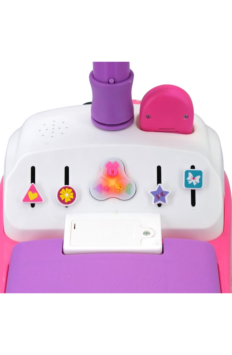 Kiddieland Disney Minnie Foldable Handle Rideon W/ Interactive Dashboard & Sounds, Alternate, color, Multicolored