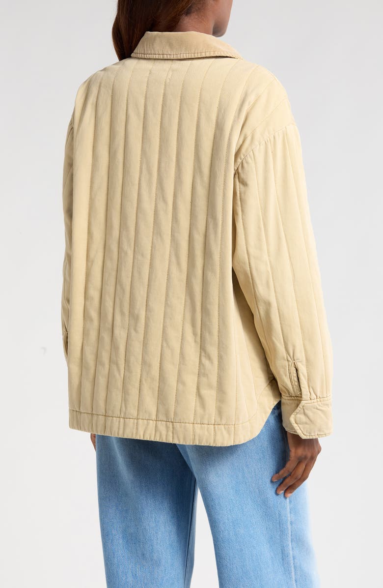 Pistola Cecile Quilted Denim Jacket, Alternate, color, Canoe