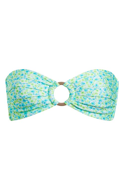 Kulani Kinis Strapless Bandeau Bikini Top In Apple Blossom