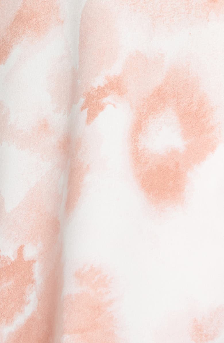 Nordstrom Satin Short Pajamas, Alternate, color, Pink Glass Watercolor Floral