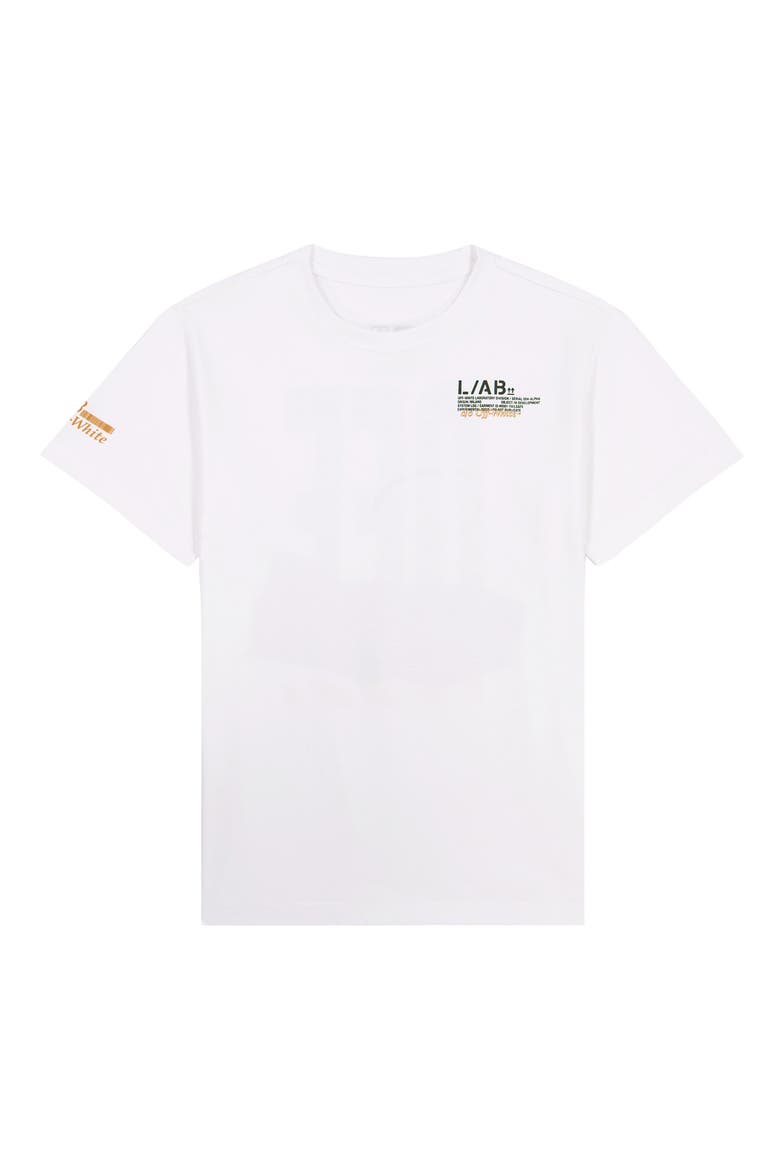 Kids' L./AB Cotton Graphic T-Shirt, Main, color, WHITE
