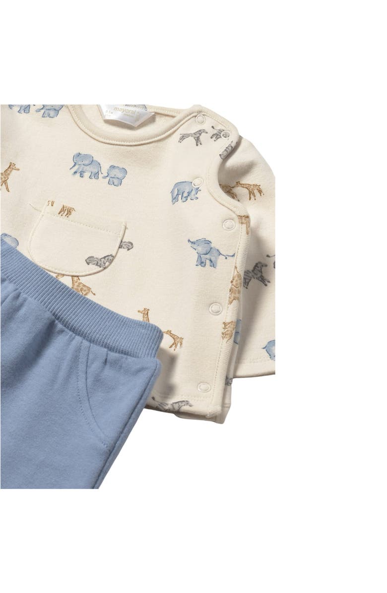 Mayoral Pants and Printed Sweatshirt Set, Alternate, color, Blue