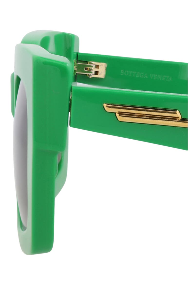 52mm Polarized Square Sunglasses, Alternate, color, GREEN GREEN GREEN