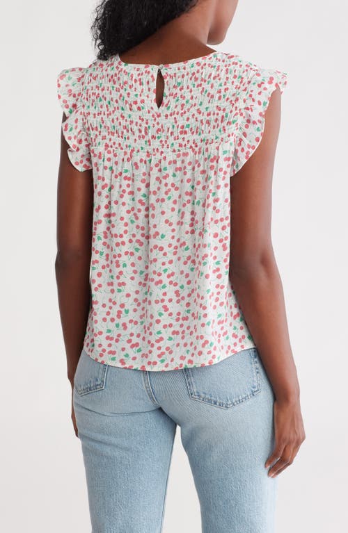 Nanette Lepore Flutter Sleeve Top