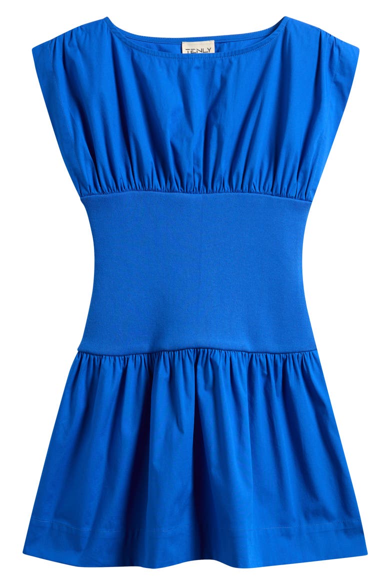 Kids' Poplin Minidress, Main, color, BALI BLUE