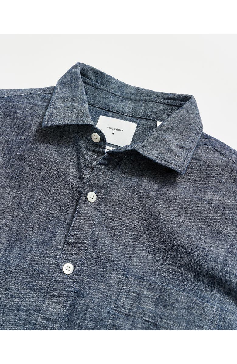 Billy Reid Pickwick Organic Cotton Chambray Button-Up Shirt, Alternate, color,